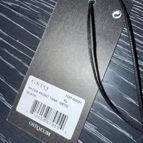 GSTQ Racer Front Tank- Black - Picture 7 of 8